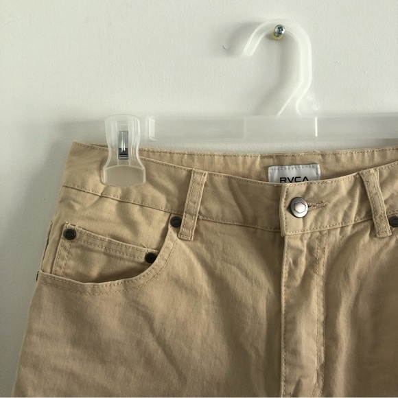 RVCA Cream Wide Leg Skating Pants - Picture 2 of 5